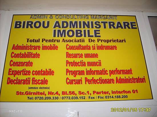 Administrare imobile Admin&Consulting