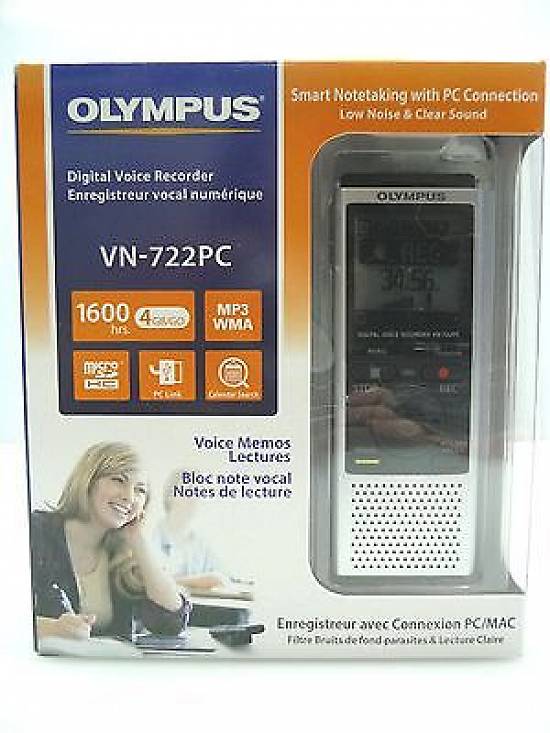 Reportofon digital semi-profesional Olympus VN-722PC cu 1600 ore inreg.