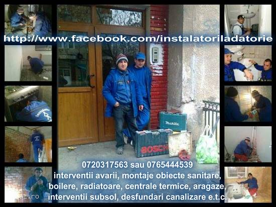 Instalator sanitare termice 0720317563