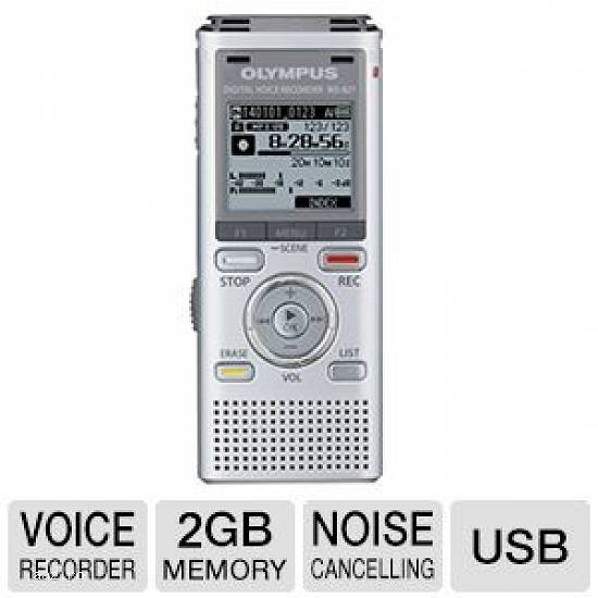 Reportofon digital profesional stereo Olympus WS-821 cu 500 ore inreg