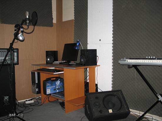 Studio înregistrări live cu trupă și sala de repetiție