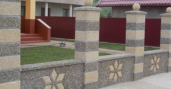 Gard Ornamental din Beton