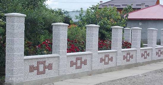 Gard Ornamental din Beton