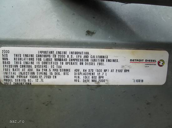 Motor Detroit Diesel 6063TK33