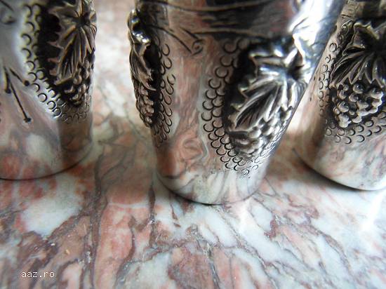 4 paharele lichior argint masiv sterling 925, 125 euro