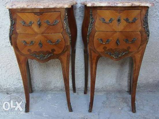 2 SUPERBE NOPTIERE LEMN DE TRANDAFIR