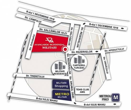 Inchiriere apartament 2 camere Metro Militari Bucuresti – Avangarde Rezidential