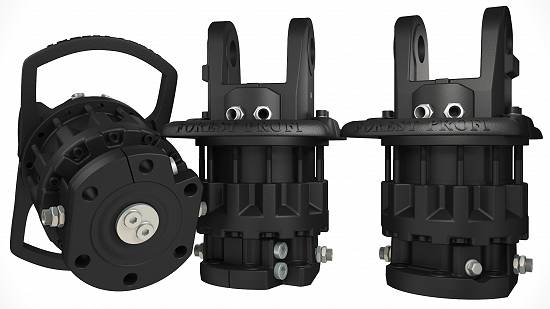 Rotator hidraulic 12 tone (CR-1200FX) cu flansa pentru graifer