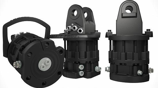Rotator hidraulic 8 tone (CR-800FW) cu flansa pentru graifer