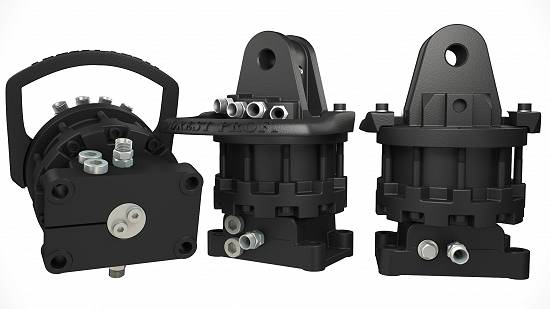 Rotator hidraulic 5 tone cu flansa pentru graifer