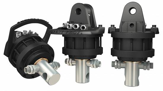 Rotator hidraulic 4 tone cu ax pentru graifer