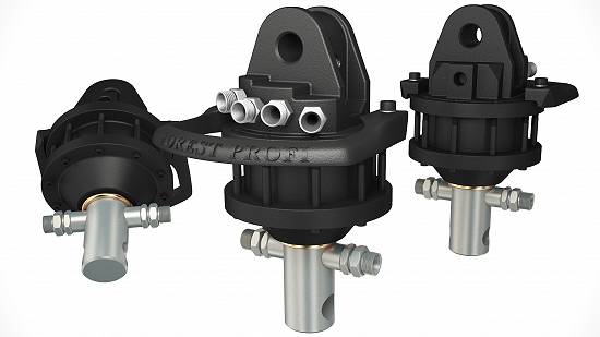 Rotator hidraulic 3 tone cu ax pentru graifer