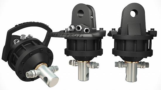 Rotator hidraulic 1 tone cu ax pentru graifer