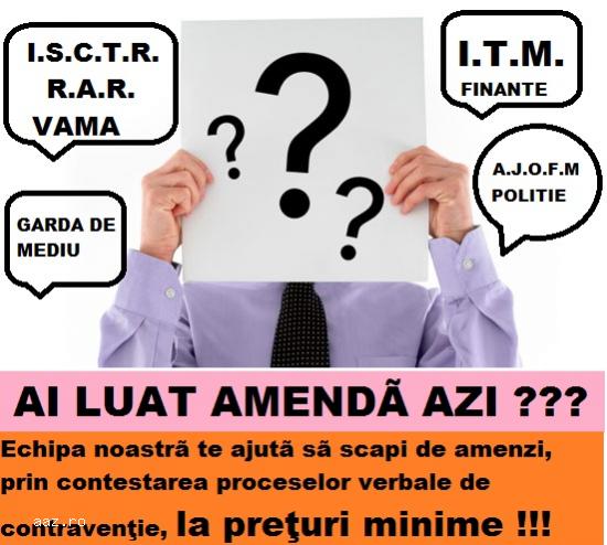 Servicii Contestare PV Contraventie - ISCTR,   ITM,   Garda Mediu,   etc.
