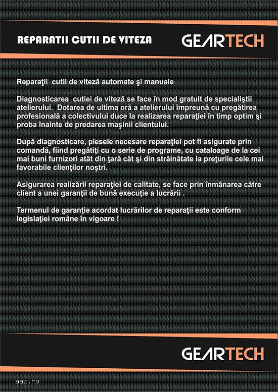 Reparatii cutii de viteza automate si manuale
