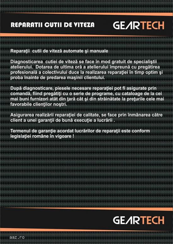 Reparatii cutii de viteza automate si manuale