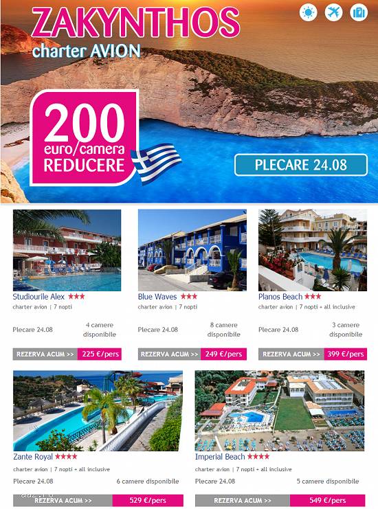 ZAKYNTHOS - plecare 24.08 ! Ultimele locuri !