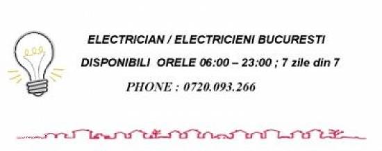 Caut electrician Bucuresti ? ... Ai gasit !