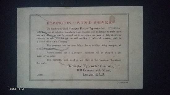 Masina de scris Remington
