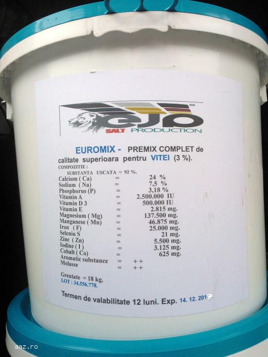 PREMIXURI FURAJ SI BLOCURI MINERALE DE LINS