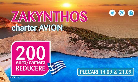 Lichidare stoc ZAKYNTHOS - plecari 14.09 & 21.09 !