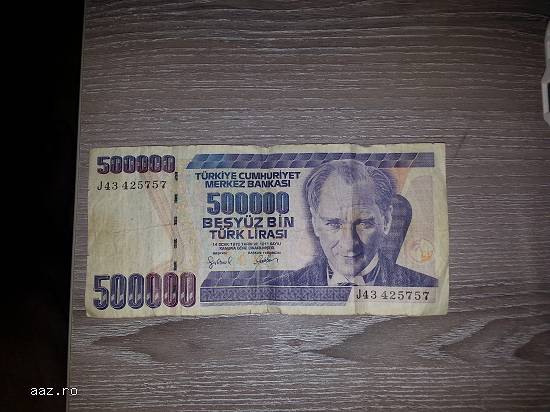 Bocnota lira turcesca