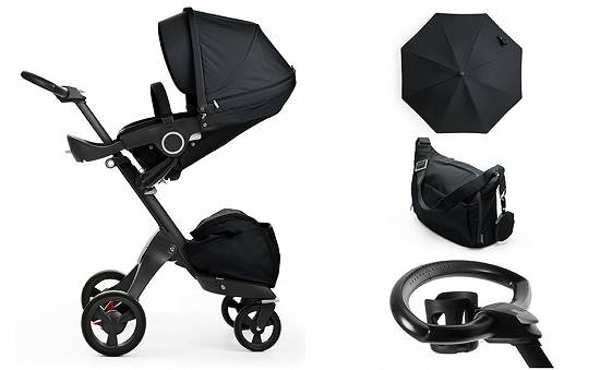 Stokke Xplory V4 Adevărat negru Limited Edition