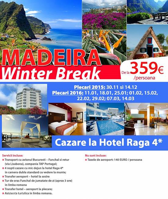 Insula Madeira - Paradisul Tropical - Winter Break