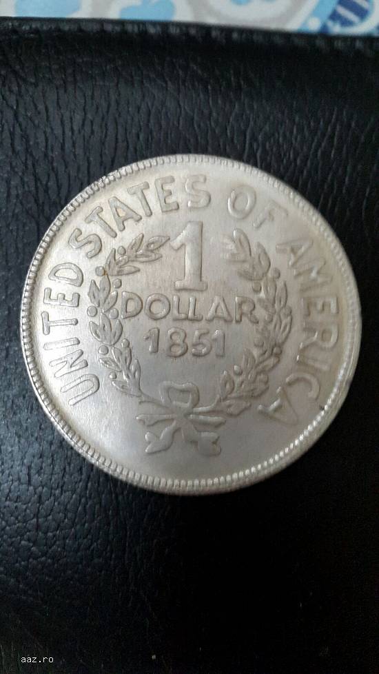 1 dolar american 1851