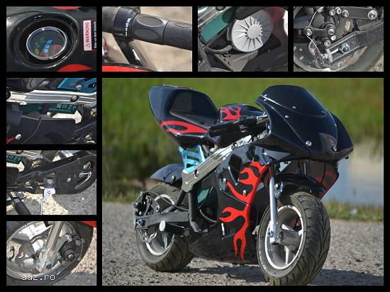 800W Eco PoketBike Nou cu Garantie import Germany