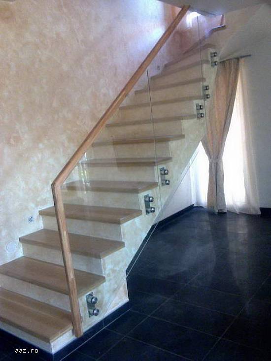 Scari Interior Scari Exterior Trepte Lemn Masiv Balustrade Fier
