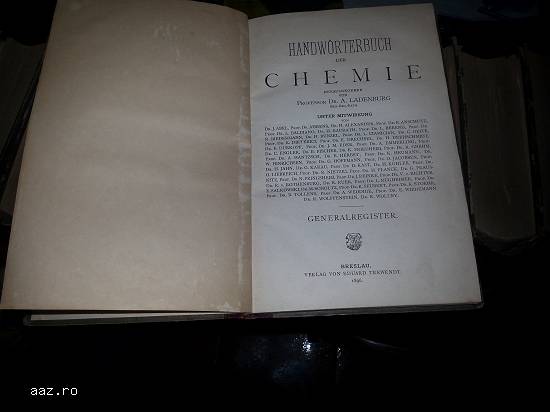 Dictionar de chimie ,  Ladenburg