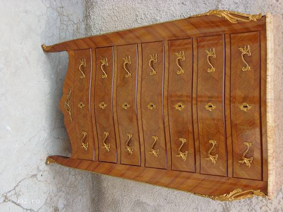 semainier lemn de trandafir louis XV, ( inaltime 128 cm,  profunzime 44 cm,  lungime 87 cm)