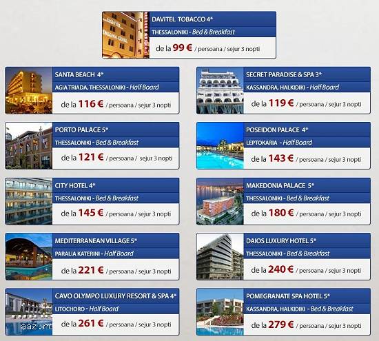 Revelion 2016 Grecia - Salonic,  Halkidiki,  Riviera Olimpului !