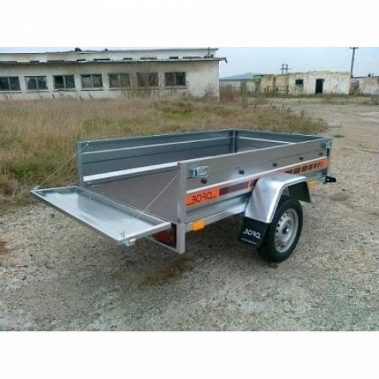 Remorca auto 750 kg Boro Agro basculabil 205x122 cm
