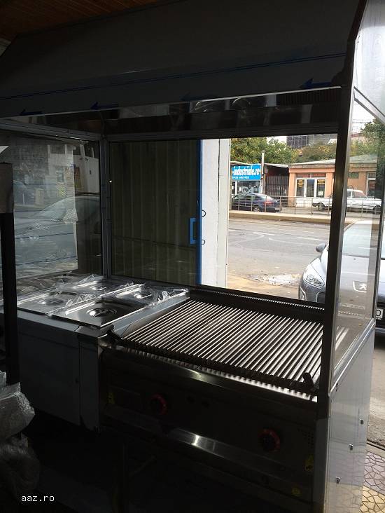 Stand inox gratar roca si bain marie