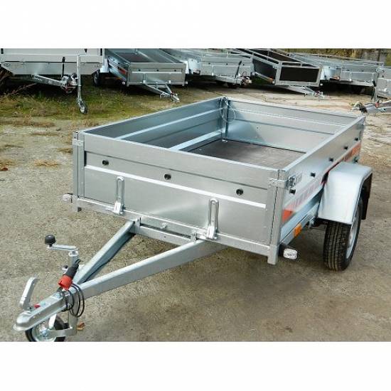 Remorca auto 750 kg Boro Agro basculabil 205x122 cm ( suspensie cu arcuri )