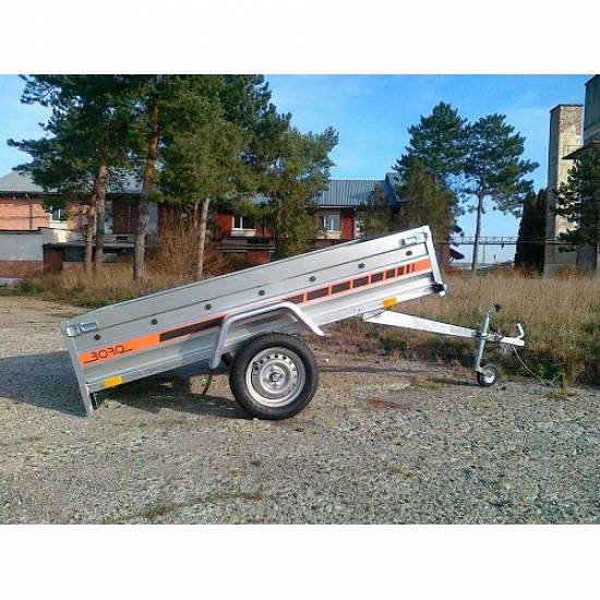 Remorca auto 750 kg Boro Agro basculabil 233x132 cm