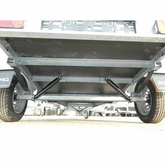 Remorca auto 750 kg Boro Agro basculabil 233x132 cm (suspensie cu arcuri)