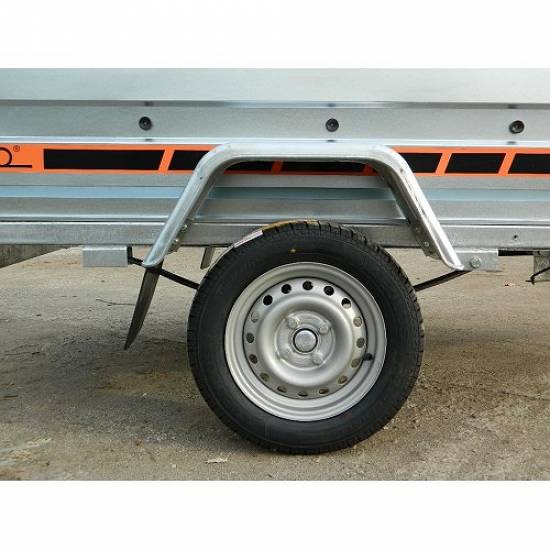 Remorca auto 750 kg Boro Agro basculabil 233x132 cm (suspensie cu arcuri)