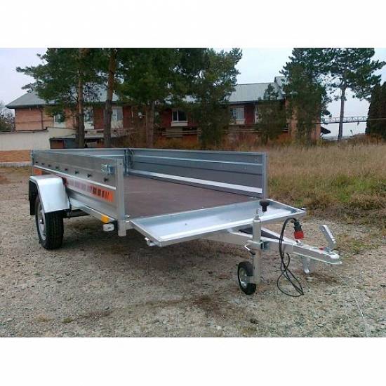 Remorca auto 750 kg Boro Agro basculabil 265x132 cm