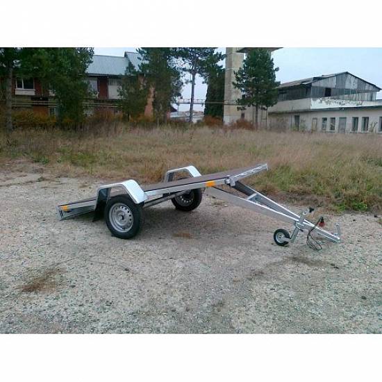 Remorca auto 750 kg Boro Agro basculabil 265x32 cm (suspensie cu arcuri)
