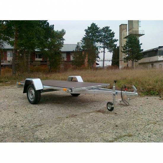 Remorca auto 750 kg Boro Agro basculabil 265x32 cm (suspensie cu arcuri)