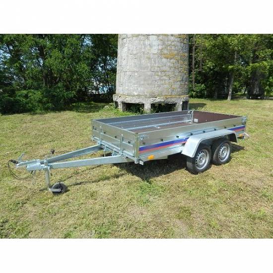 Remorca auto 750 kg Niewiadow punte tandem,  dimensiune 304x150 cm