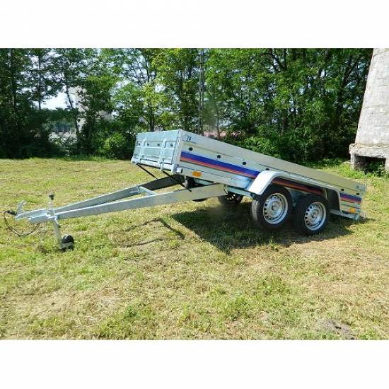 Remorca auto 750 kg Niewiadow punte tandem,  dimensiune 304x150 cm