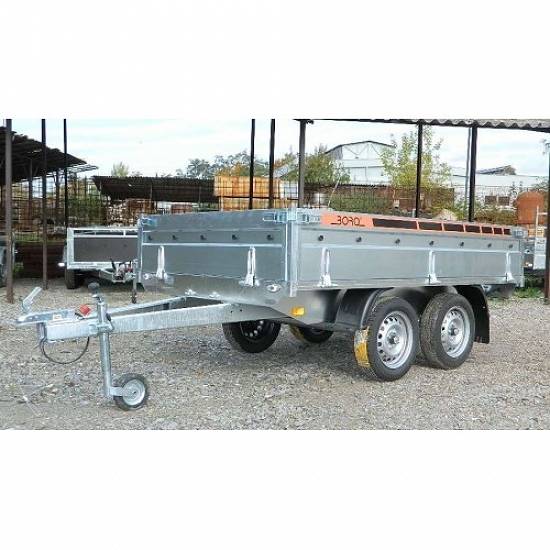 Remorca auto 750 kg Boro BH punte tandem,  dimensiune 250x150 cm