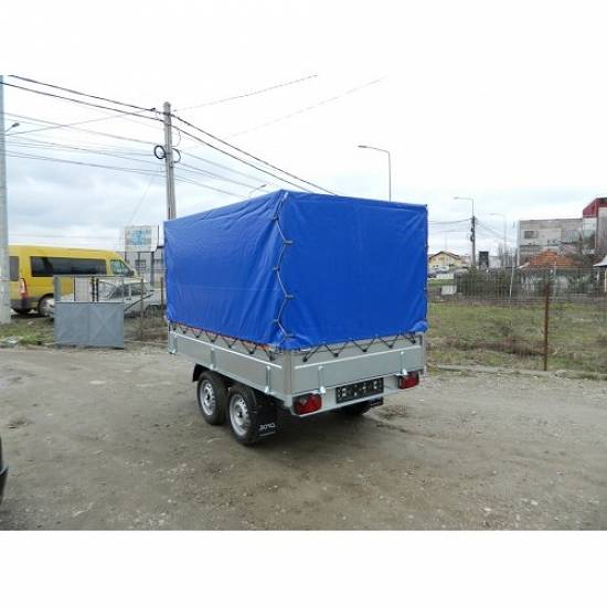 Remorca auto 750 kg Boro BH punte tandem,  dimensiune 300X150 cm