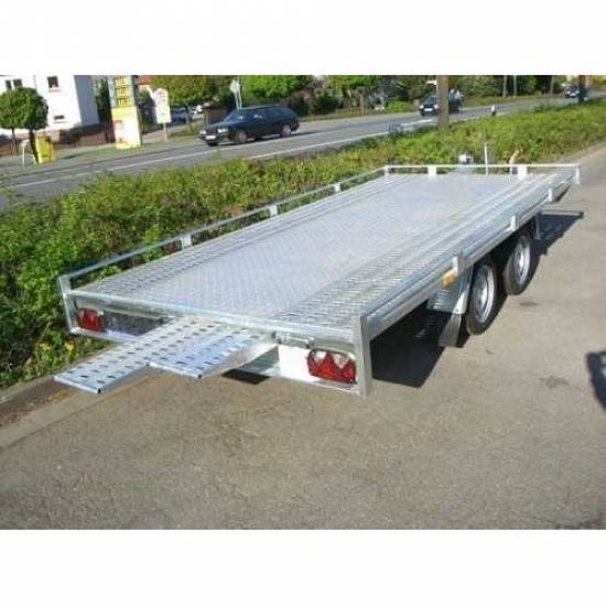 Remorca platforma transport auto Boro Pionier 4x2 m
