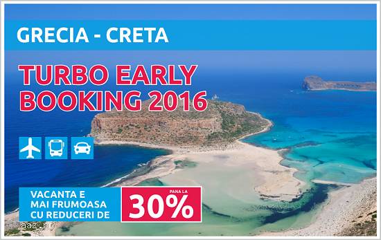 Early Booking CRETA 2016 - pana la 30% discount !