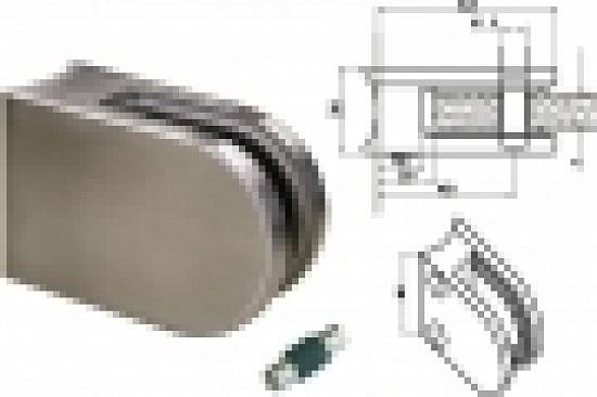 Cleme inox pentru balustrade cu sticla